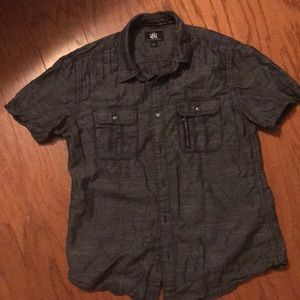 EUC Rick & republic men’s casual shirt, gray, m